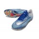 Nike Mercurial Vapor XVII Elite FG Neuf Bleu Argent