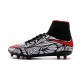 Hommes Chaussures Nike HyperVenom Phantom 2 FG Noir Rouge Blanc