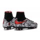 Hommes Chaussures Nike HyperVenom Phantom 2 FG Noir Rouge Blanc