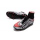 Hommes Chaussures Nike HyperVenom Phantom 2 FG Noir Rouge Blanc