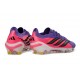 Crampons Nouveaux adidas Predator Elite L FG Violet Rose Noir