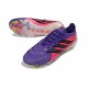 Crampons Nouveaux adidas Predator Elite L FG Violet Rose Noir