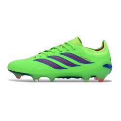 Crampons Nouveaux adidas Predator Elite L FG Vert Bleu