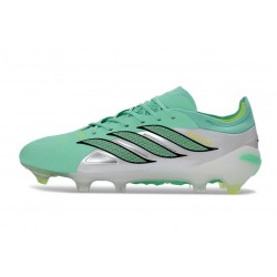 Crampons Nouveaux adidas Predator Elite L FG Vert Argent