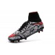 Hommes Chaussures Nike HyperVenom Phantom 2 FG Noir Rouge Blanc