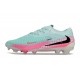 Chaussure de Foot Nike Phantom 6 L Elite FG Pistachio Frost Rose Noir