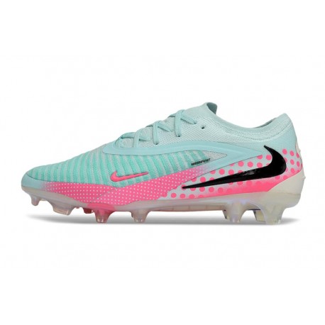 Chaussure de Foot Nike Phantom 6 L Elite FG Pistachio Frost Rose Noir