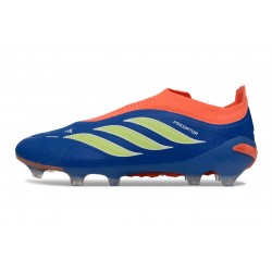 Chaussures de Football adidas Predator Elite L FG Bleu Jaune Orange
