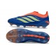Chaussures de Football adidas Predator Elite L FG Bleu Jaune Orange