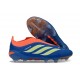 Chaussures de Football adidas Predator Elite L FG Bleu Jaune Orange