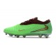 Chaussure de Foot Nike Phantom 6 L Elite FG Vert Or