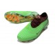 Chaussure de Foot Nike Phantom 6 L Elite FG Vert Or