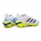 Chaussures de Football adidas Predator Elite LL FG Blanc Bleu Jaune