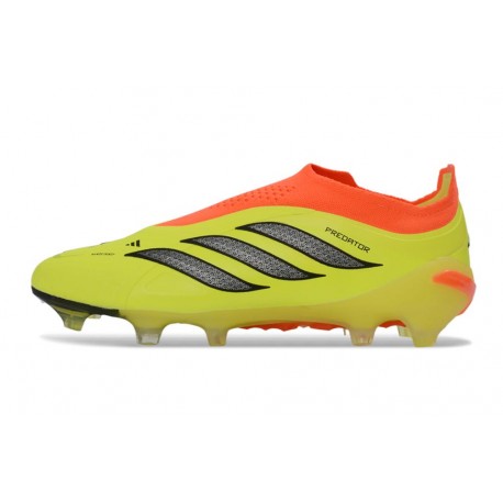 Chaussures de Football adidas Predator Elite LL FG Jaune Noir Orange