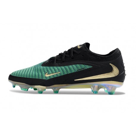 Chaussure de Foot Nike Phantom 6 L Elite FG Vert Noir Or