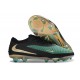 Chaussure de Foot Nike Phantom 6 L Elite FG Vert Noir Or