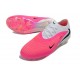 Chaussure de Foot Nike Phantom 6 L Elite FG Rose Blanc Noir