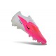 Chaussure de Foot Nike Phantom 6 L Elite FG Rose Blanc Noir