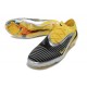 Chaussure de Foot Nike Phantom 6 L Elite FG Jaune Noir Argent