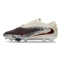 Chaussure de Foot Nike Phantom 6 L Elite FG Rouge Blanc Noir
