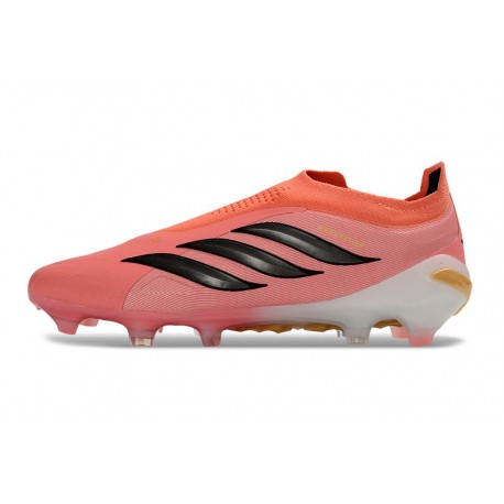Chaussures de Football adidas Predator Elite LL FG Rose Noir