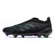 adidas Crampons Predator 26 Elite Laceless FG Noir Bleu