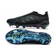 adidas Crampons Predator 26 Elite Laceless FG Noir Bleu