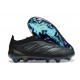 adidas Crampons Predator 26 Elite Laceless FG Noir Bleu