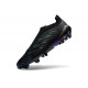 adidas Crampons Predator 26 Elite Laceless FG Noir Bleu