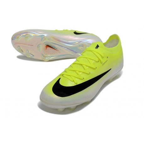 Chaussures Nike Air Zoom Mercurial Vapor 17 Elite FG Vert Jaune Fluo