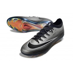 Chaussures Nike Air Zoom Mercurial Vapor 17 Elite FG Noir Argent