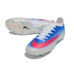 Chaussures Nike Air Zoom Mercurial Vapor 17 Elite FG Bleu Blanc Rouge