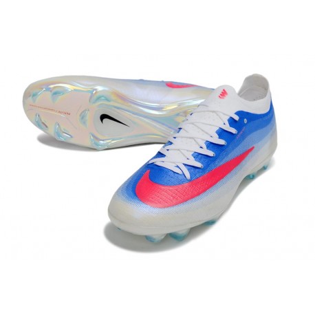 Chaussures Nike Air Zoom Mercurial Vapor 17 Elite FG Bleu Blanc Rouge
