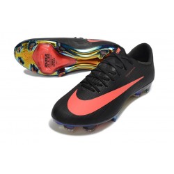 Chaussures Nike Air Zoom Mercurial Vapor 17 Elite FG Noir Orange