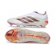 adidas Crampons Predator 26 Elite Laceless FG Blanc Noir Rouge