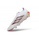 adidas Crampons Predator 26 Elite Laceless FG Blanc Noir Rouge