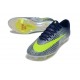 Chaussures Nike Air Zoom Mercurial Vapor 17 Elite FG Bleu Vert