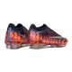 Chaussures Nike Air Zoom Mercurial Vapor 17 Elite FG Orange Noir Argent