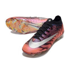 Chaussures Nike Air Zoom Mercurial Vapor 17 Elite FG Orange Noir Argent