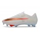 Chaussures Nike Air Zoom Mercurial Vapor 17 Elite FG Blanc Or Orange