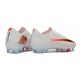 Chaussures Nike Air Zoom Mercurial Vapor 17 Elite FG Blanc Or Orange