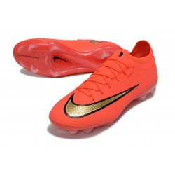 Chaussures Nike Air Zoom Mercurial Vapor 17 Elite FG Rouge Or