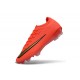 Chaussures Nike Air Zoom Mercurial Vapor 17 Elite FG Rouge Or