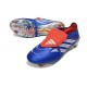 adidas Predator Elite Foldover Tongue FG Neuf Bleu Argent Rouge