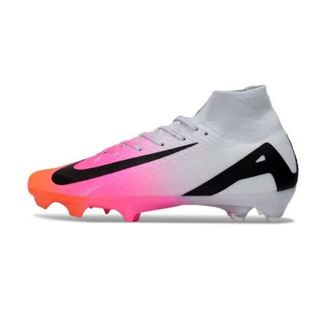 Nike Air Zoom Mercurial Superfly X Elite FG Rose Blanc Noir