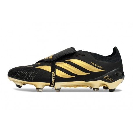 adidas Predator Elite Foldover Tongue FG Neuf Noir Or