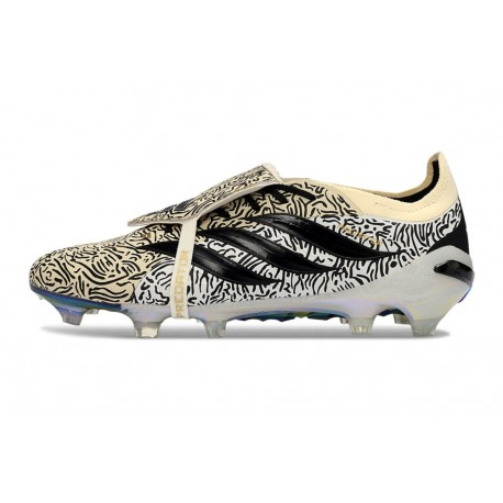 adidas Predator Elite Foldover Tongue FG Neuf Beige Noir