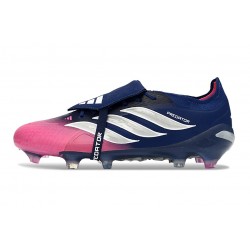 adidas Predator Elite Foldover Tongue FG Neuf Rose Blu Argent