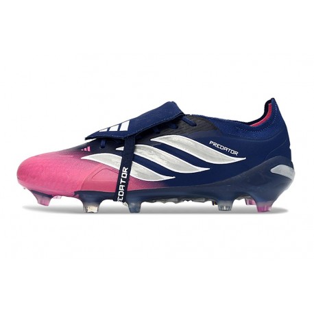 adidas Predator Elite Foldover Tongue FG Neuf Rose Blu Argent