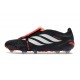 adidas Predator Elite Foldover Tongue FG Neuf Noir Blanc Ftwr Rouge Lucide